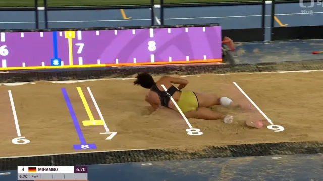 Zlatý skok dálkařky Mihambové na ME v Římě