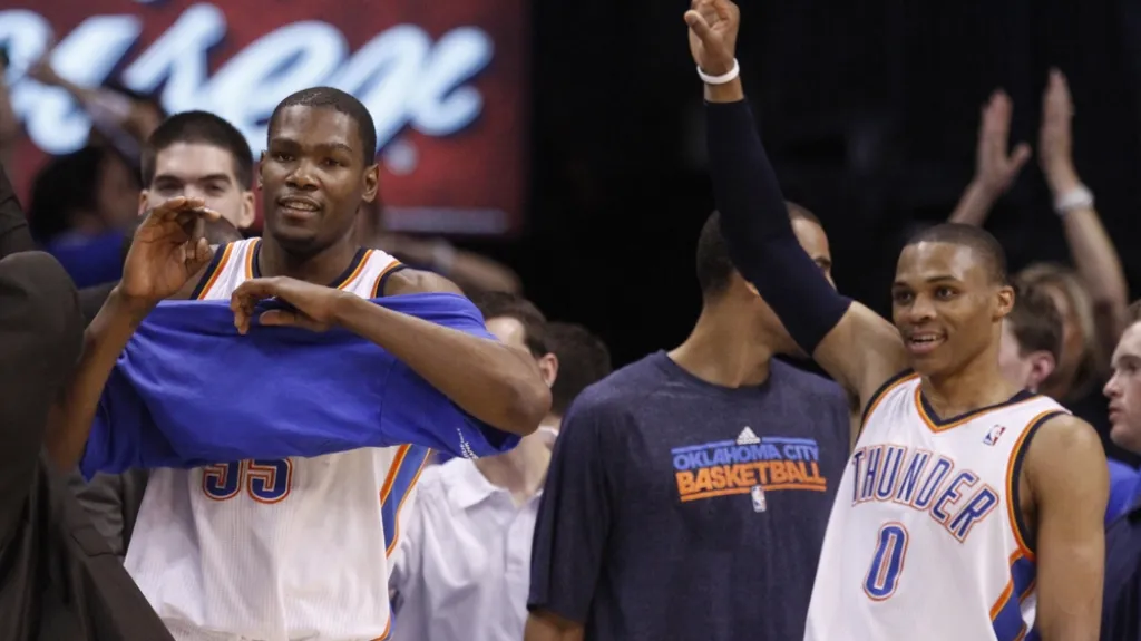 Radost basketbalistů Oklahomy