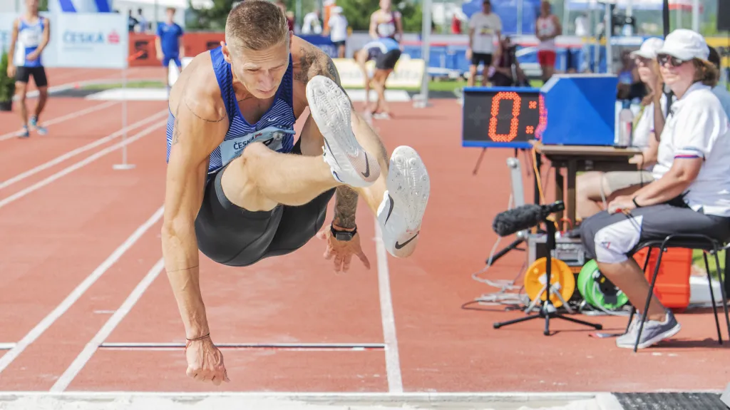 Radek Juška na atletickém MČR v Plzni 