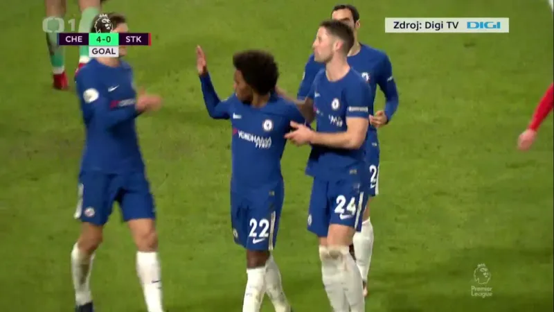 Chelsea smetla Stoke a je druhá