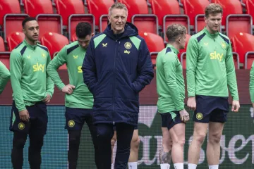 Trénink irských fotbalistů