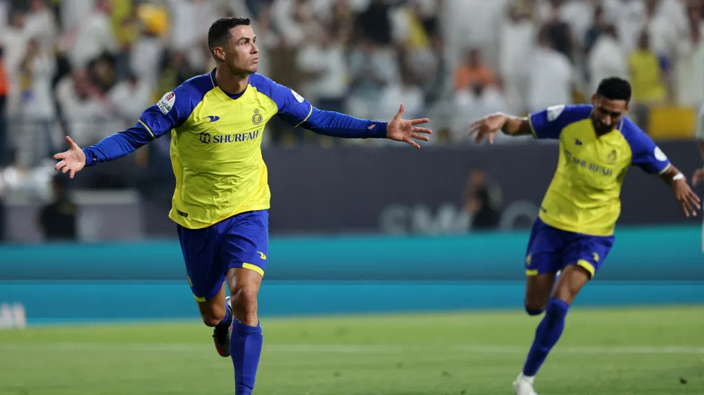 Cristiano Ronaldo oslavuje gól v dresu an-Nasru