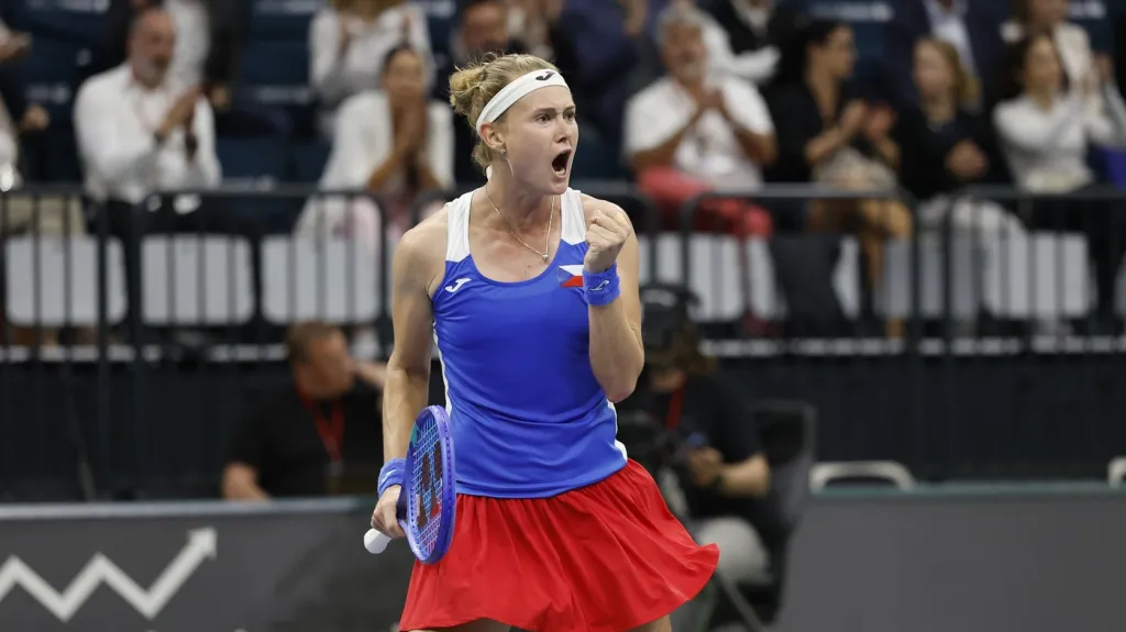 Marie Bouzková v utkání proti Švýcarsku