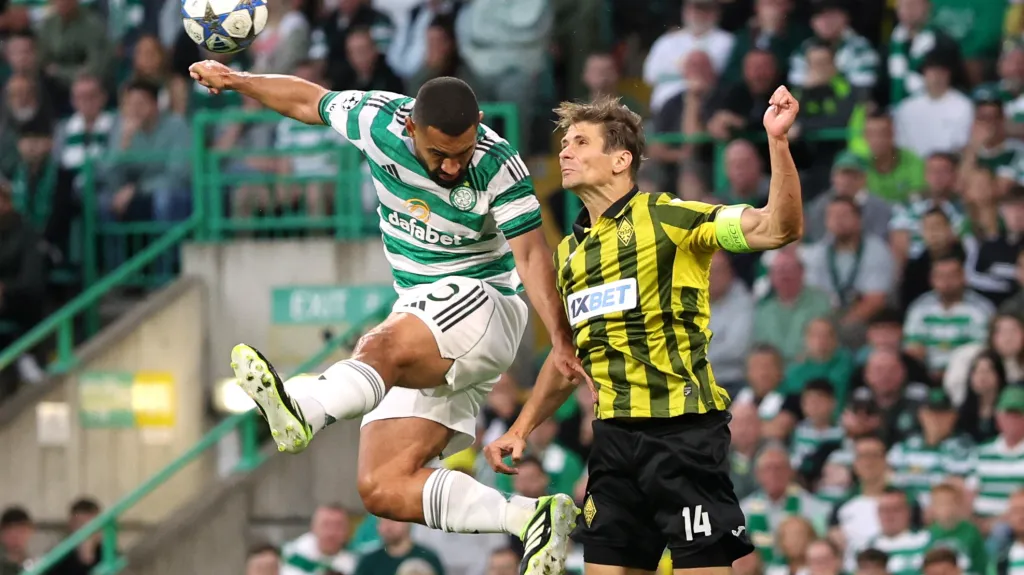 Utkání mezi Celticem Glasgow a Kajratem Almaty