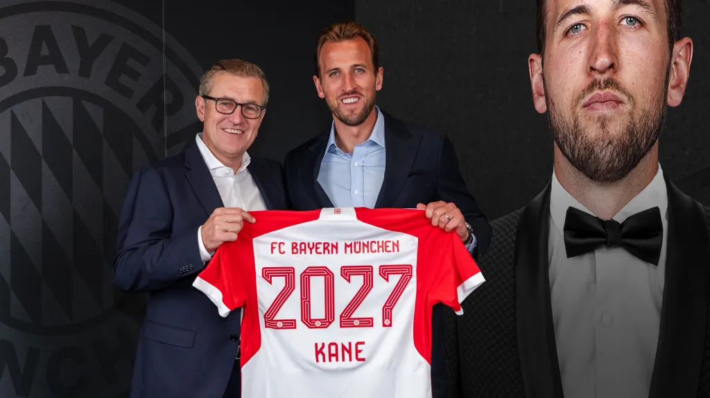 Harry Kane je již oficiálně hráčem Bayernu