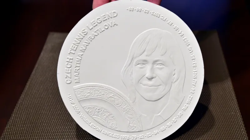 Pamětní mince Martiny Navrátilové