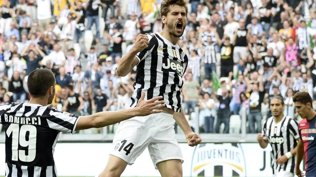 Slavící Fernando Llorente z Juventusu