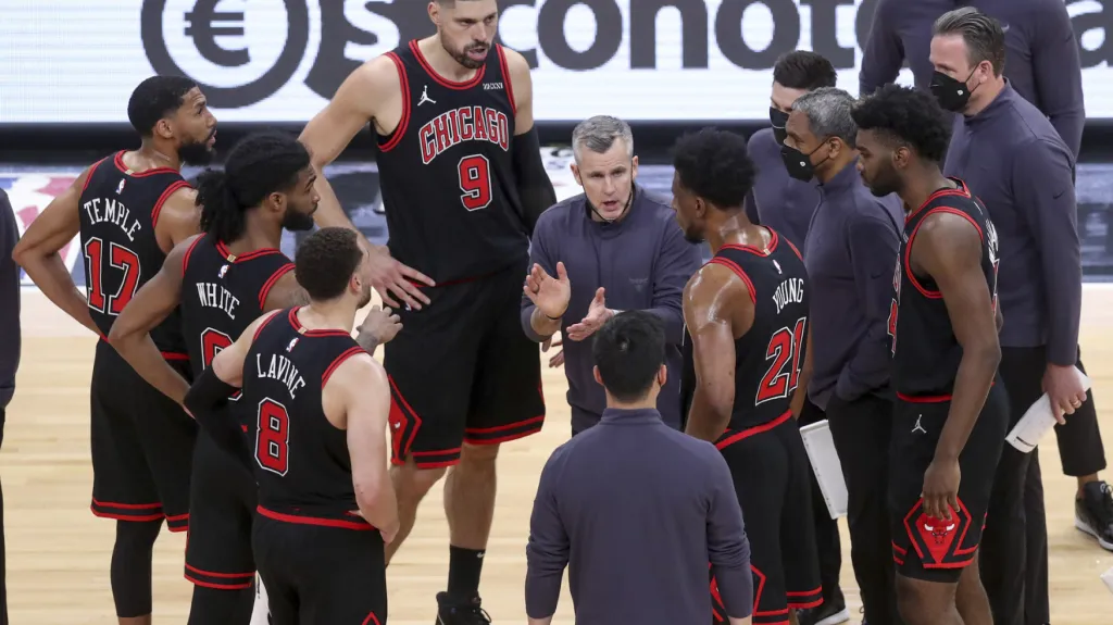 Týmová porada Chicaga Bulls