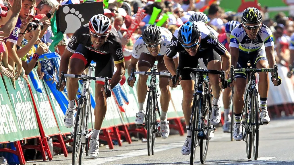 Daniele Bennati vítězí v 18. etapě Vuelty