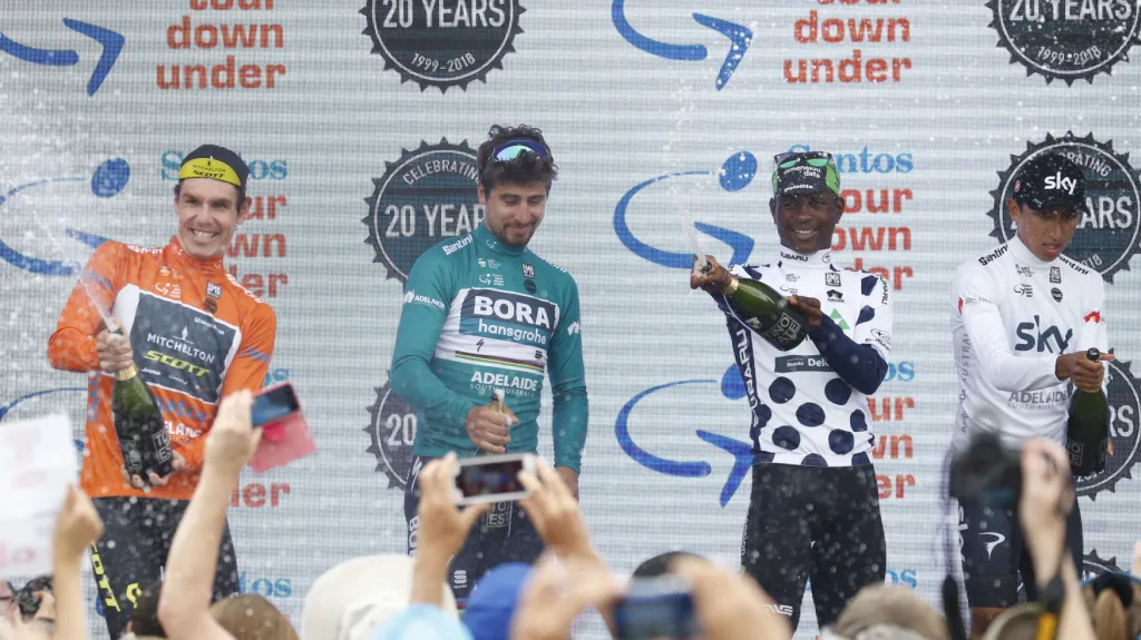 Držitelé dresů na Tour Down Under