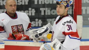 Brankářské duo Tomáš Vokoun - Ondřej Pavelec