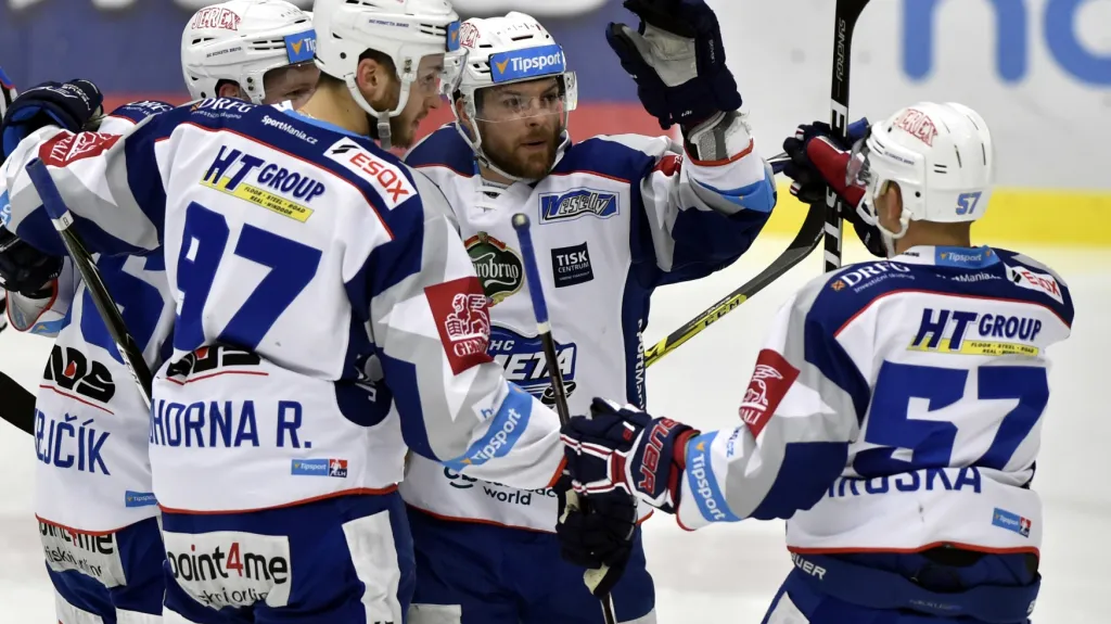 Radost hokejistů Brna