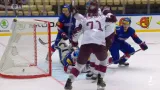 Gól v utkání Jižní Korea - Lotyšsko: Roberts Bukarts - 0:3 (29. min.)