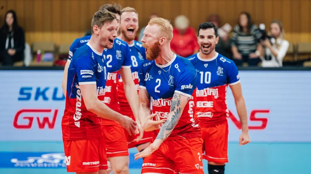 Radost volejbalistů Českých Budějovic