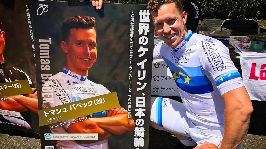 Tomáš Bábek s vlastním plakátem