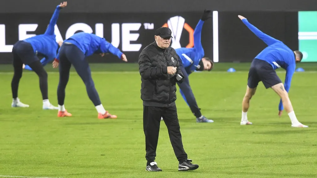 Trenér Plzně Miroslav Koubek