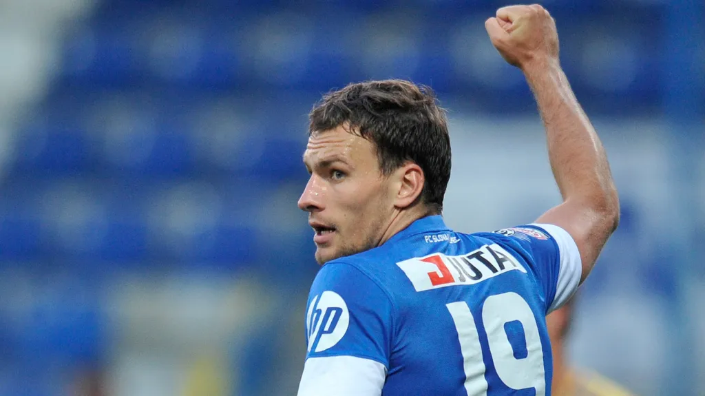 Michael Rabušic se raduje ze vstřelené branky