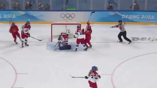 Gól v utkání Česko - Čína: Millerová – 2:1 (30. min.)