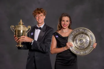 Jannik Sinner a Linda Nosková