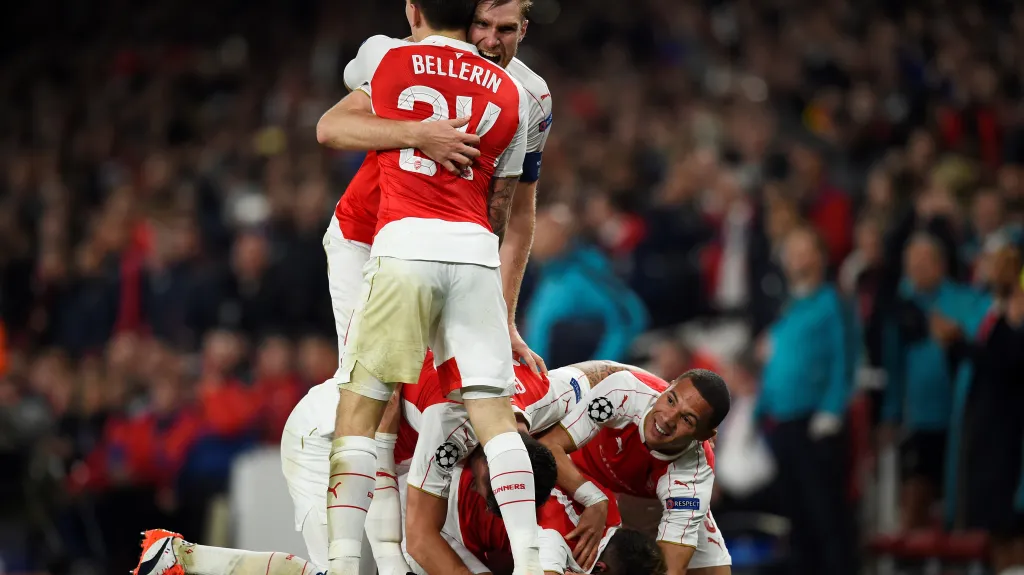 Radost hráčů Arsenalu