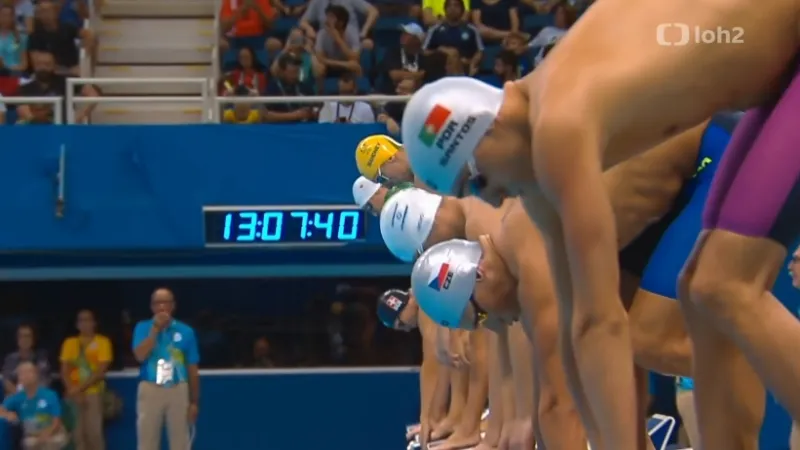 Pavel Janeček v rozplavbě polohového závodu na 400 metrů