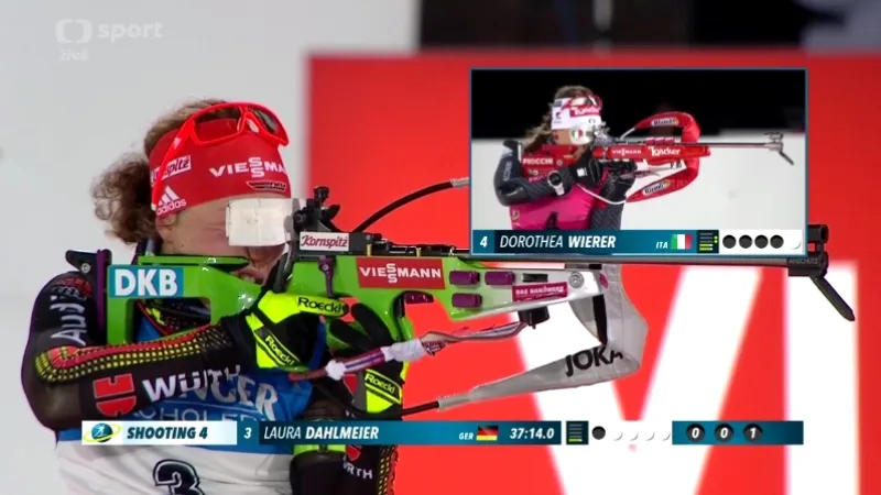 Sestřih: Vytrvalostní závod ovlivnil vítr, Koukalová minula sedmkrát