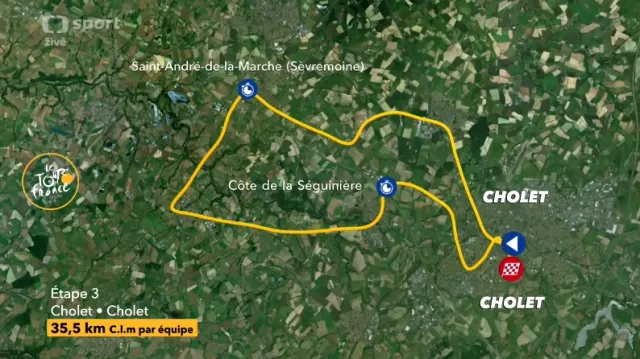 Pozvánka na sledování týmové časovky v Cholet