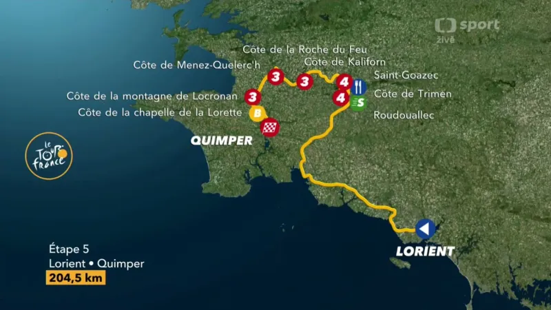 Představení 5. etapy Tour de France 2018