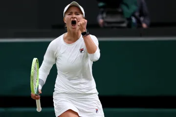 Barbora Krejčíková po výhře v osmifinále Wimbledonu