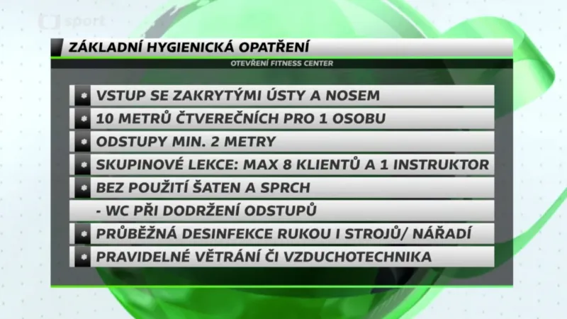 Základní hygienická opatření ve fitness centrech