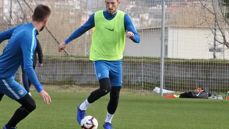 Libor Kozák na tréninku Slovanu Liberec