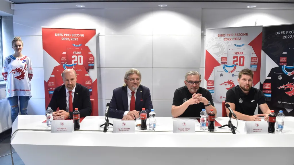 Klub Oceláři Třinec na tiskové konferenci před startem sezony