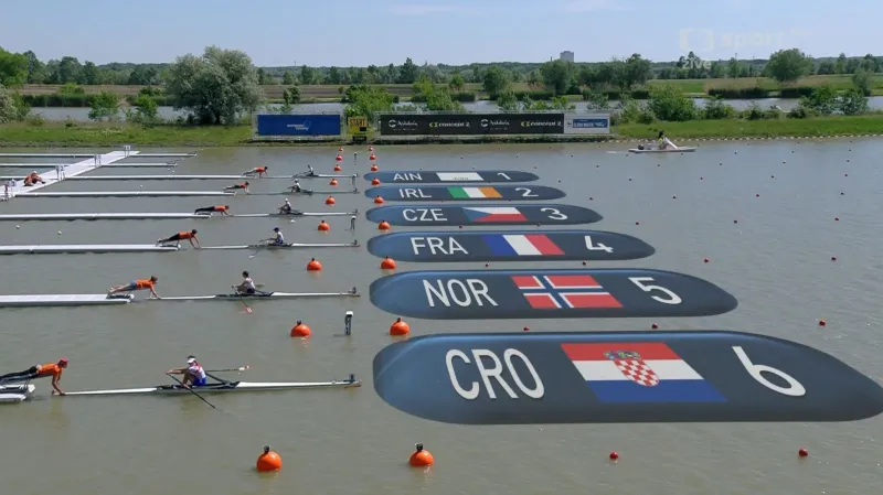 Finále A skifu lehkých vah na ME s Kristýnou Neuhortovou