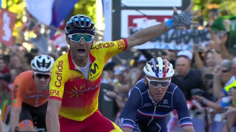 Novým šampionem v silničním závodě se stal Valverde, Kreuziger byl šestý