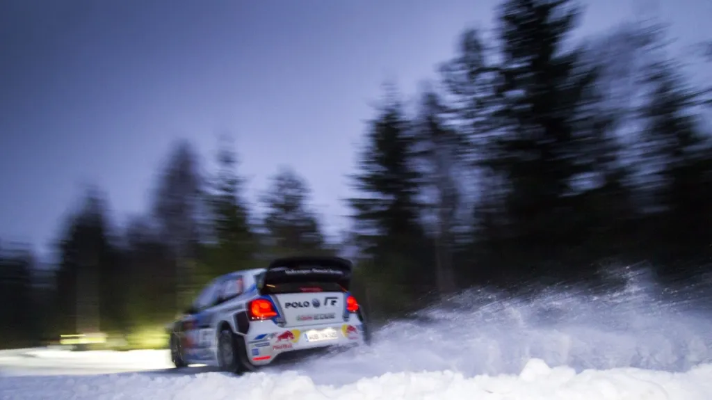 Sébastien Ogier během Švédské rallye