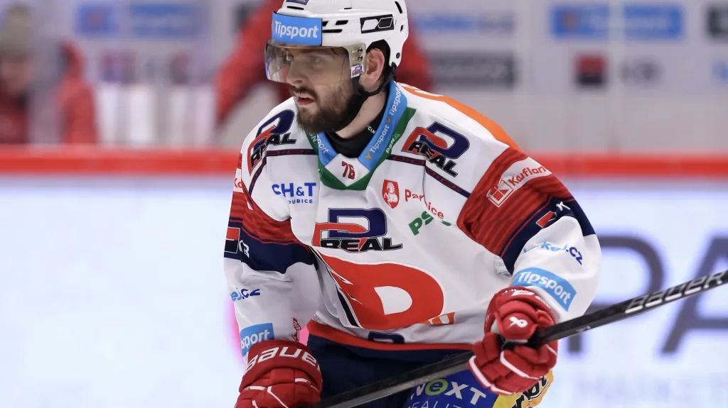 Jakub Zbořil v dresu Pardubic