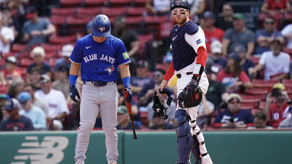 Catcher Bostonu Danny Jansen proti svým bývalým spoluhráčům z Toronta