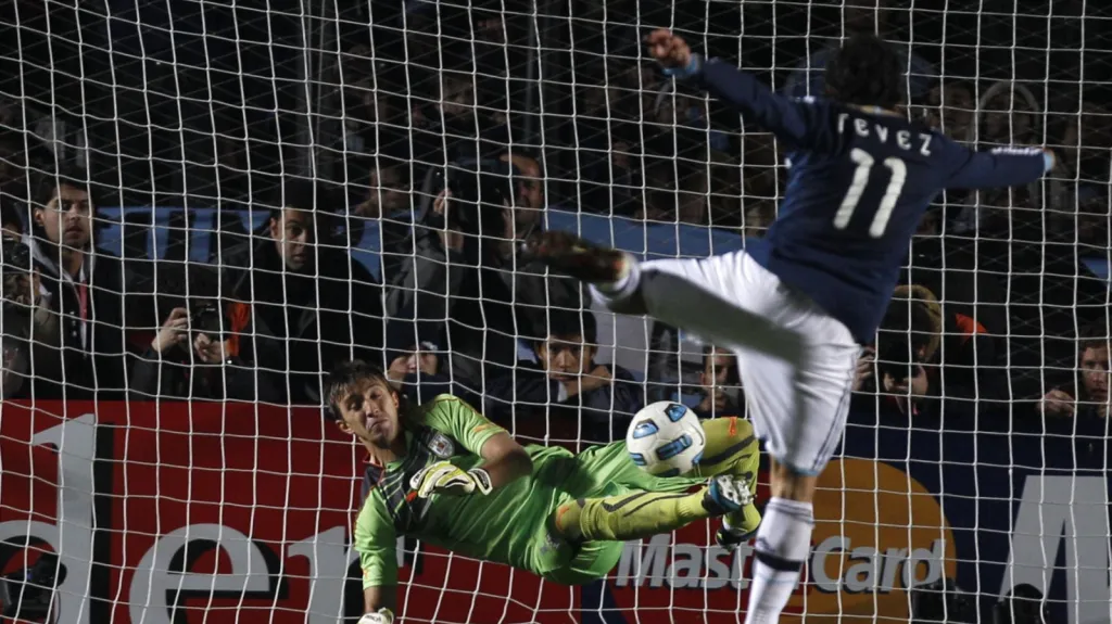 Carlos Tévez ještě v argentinském dresu