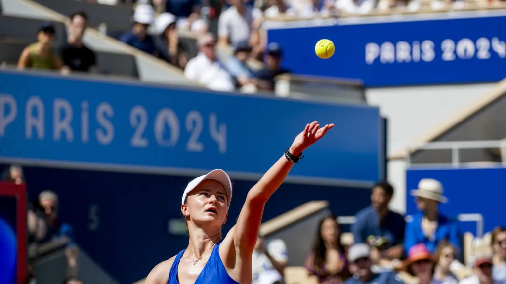 Barbora Krejčíková na olympijském turnaji