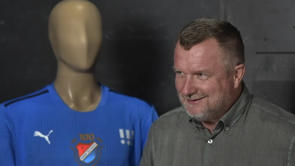 Trenér Pavel Vrba na tiskové konferenci v Ostravě