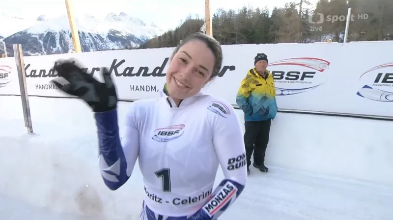 Druhá jízda Anny Fernstädtové v SP ve Svatém Mořici