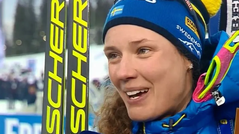 Öbergová: Znamená to pro mě hodně. Jsem na sebe pyšná