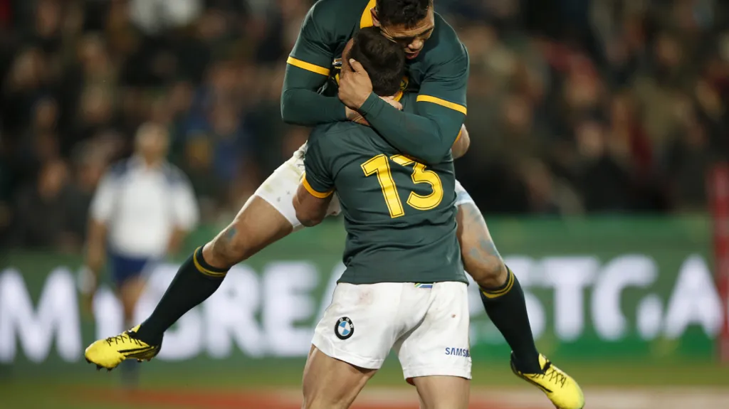 Radost ragbistů Jižní Afriky