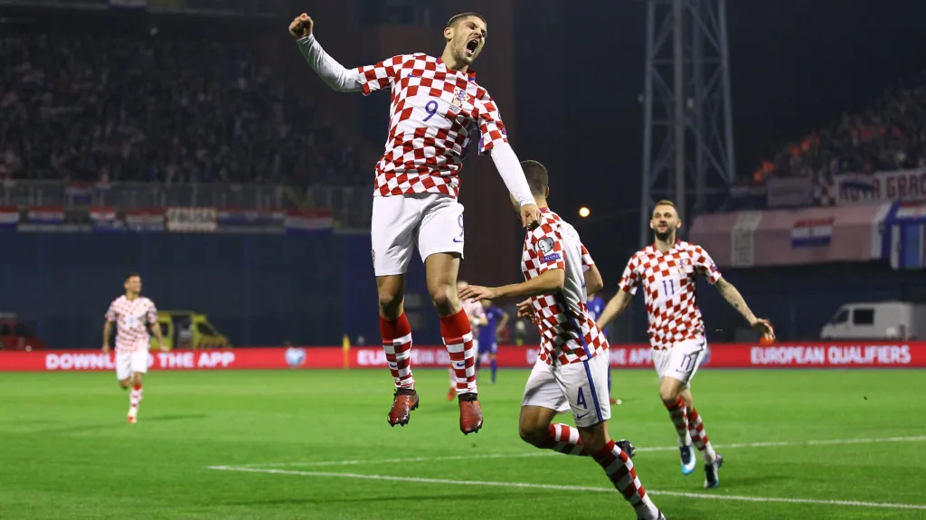 Slavící chorvatští fotbalisté