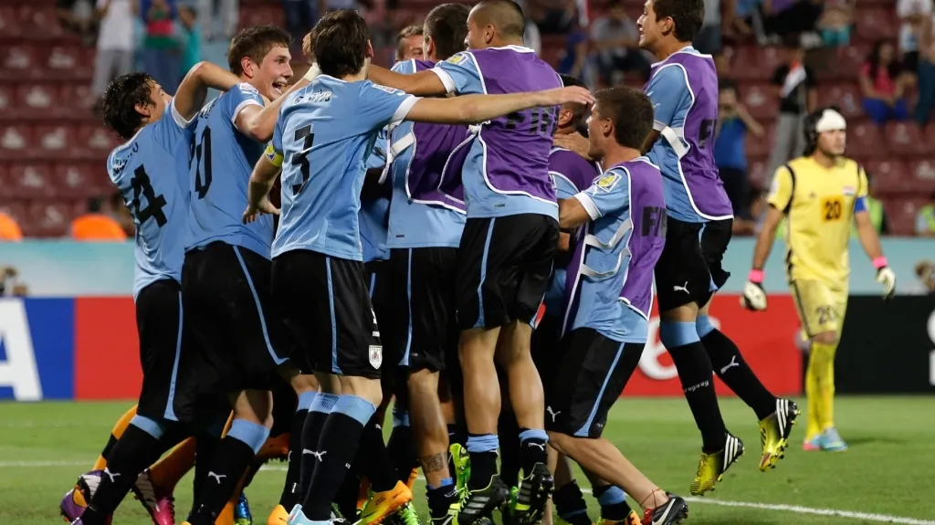 Fotbalisté Uruguaye slaví postup do finále MS do 20 let