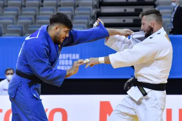 Lukáš Krpálek na ME v Praze proti Johannesi Freyovi