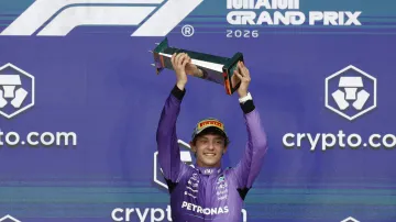 Antonelli po třetím triumfu v řadě navýšil vedení v MS F1
