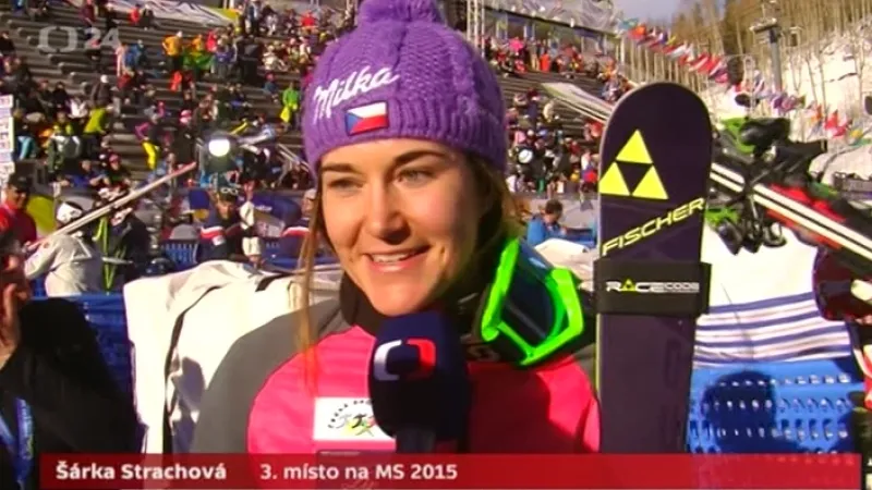 Sestřih slalomu žen s ohlasem Strachové