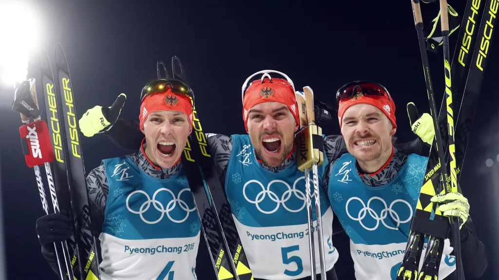 Na velkém můstku brali němečtí sdruženáři všechny medaile