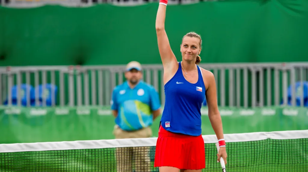 Slavící Petra Kvitová na OH v Riu de Janeiro